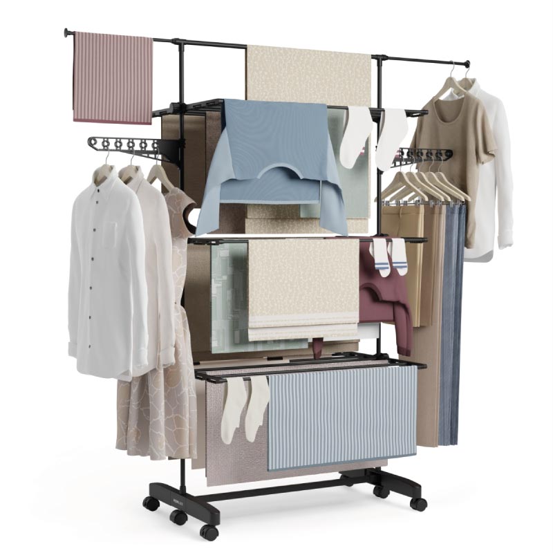 Tendedero de ropa vertical Fold Care V60 XXL Negro - Imagen 4
