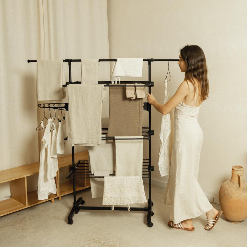 Tendedero de ropa vertical Fold Care V60 XXL Negro - Imagen 9
