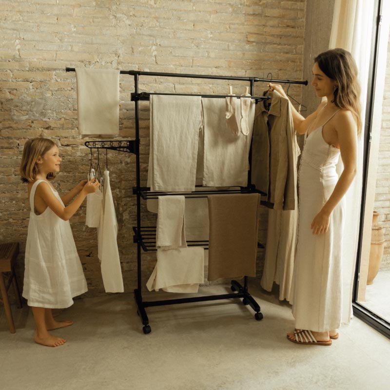 Tendedero de ropa vertical Fold Care V60 XXL Negro - Imagen 3