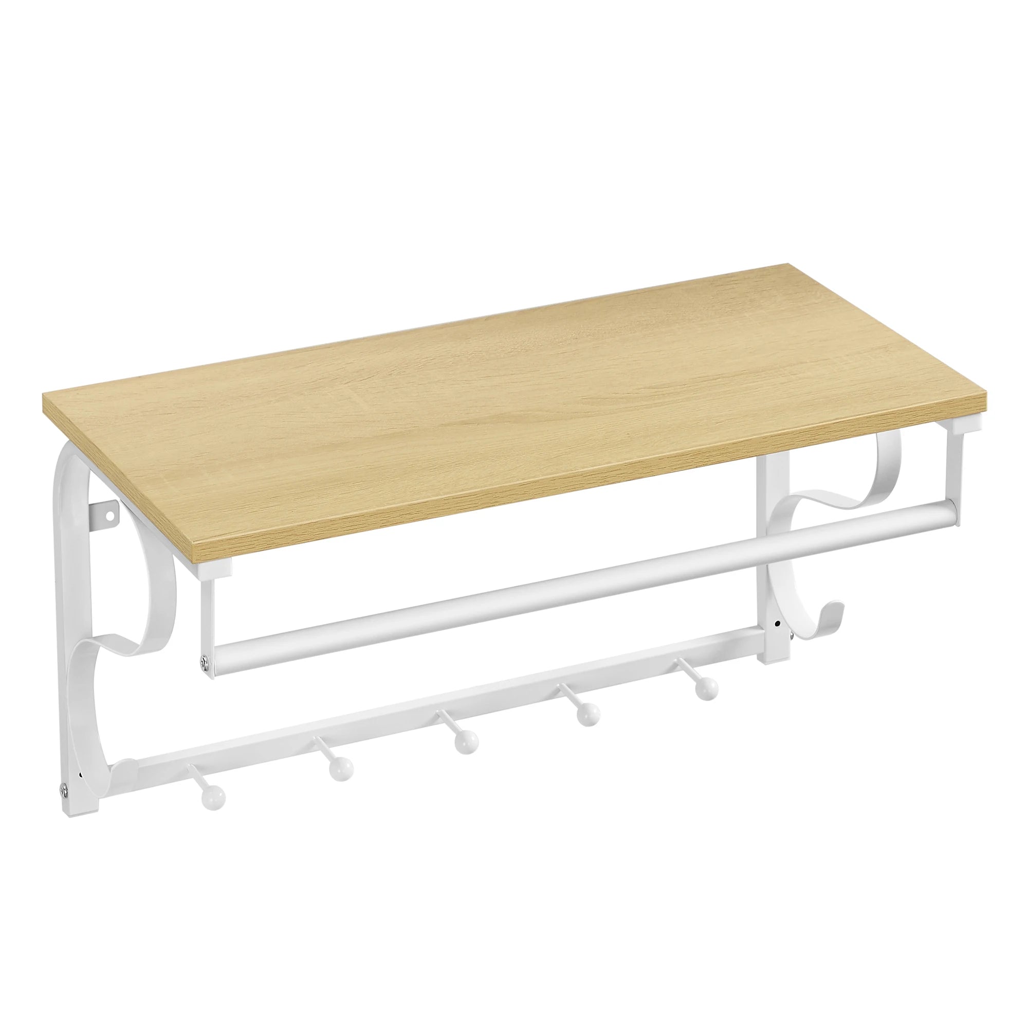 Estante perchero madera