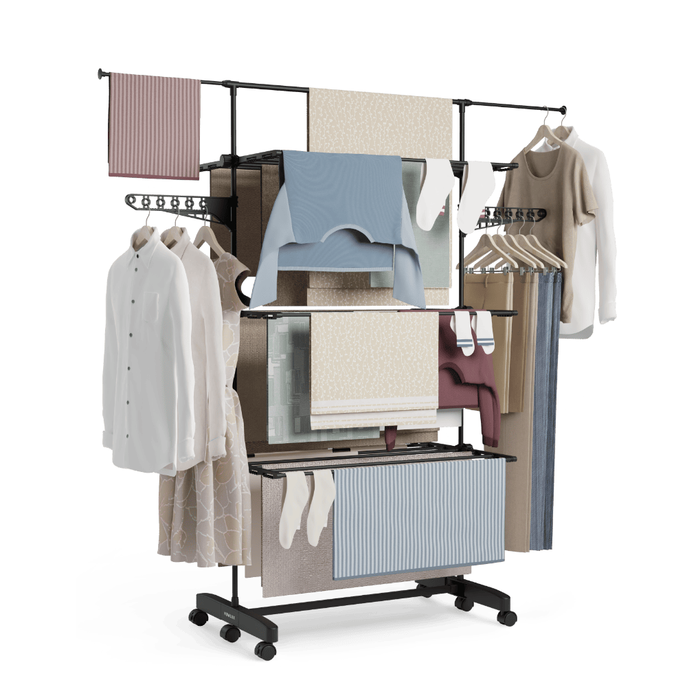 Tendedero de ropa vertical Fold Care V60 XXL Negro